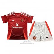 Camiseta Manchester United Primera Nino 2024-2025