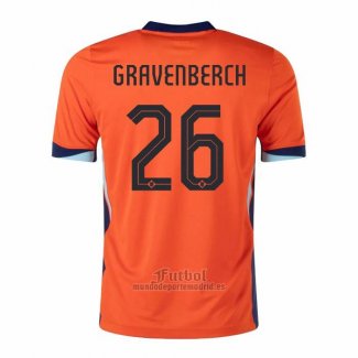 Camiseta Paises Bajos Jugador Gravenberch Primera 2024