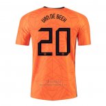 Camiseta Paises Bajos Jugador Van De Beek Primera 2020-2021