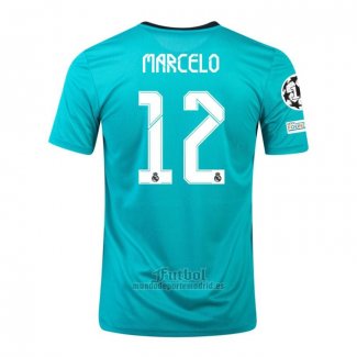 Camiseta Real Madrid Jugador Marcelo Tercera 2021-2022