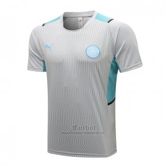 Camiseta de Entrenamiento Manchester City 2021-2022 Gris