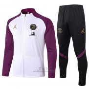 Chandal de Chaqueta del Paris Saint-Germain Jordan 2020-2021 Blanco