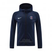 Chaqueta con Capucha del Paris Saint-Germain 2024-2025 Azul