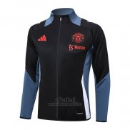 Chaqueta del Manchester United 2024-2025 Negro y Gris