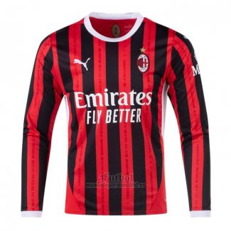 Camiseta AC Milan Primera Manga Larga 2024-2025