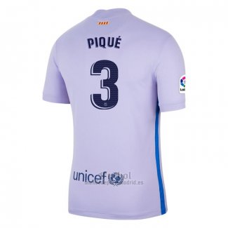 Camiseta Barcelona Jugador Pique Segunda 2021-2022