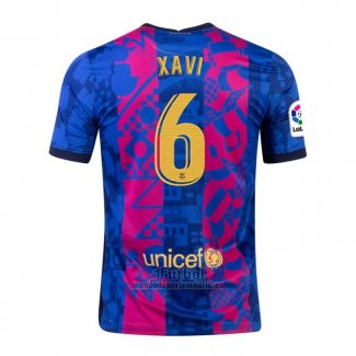 Camiseta Barcelona Jugador Xavi Tercera 2021-2022