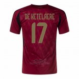 Camiseta Belgica Jugador De Ketelaere Primera 2024