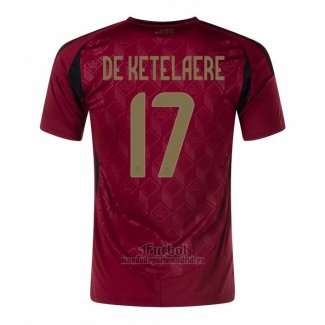 Camiseta Belgica Jugador De Ketelaere Primera 2024