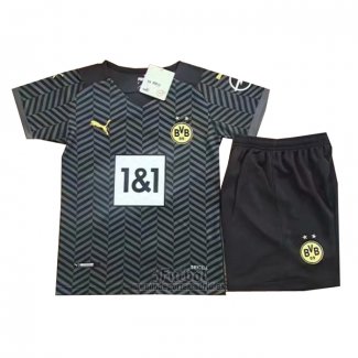 Camiseta Borussia Dortmund Segunda Nino 2021-2022