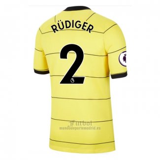 Camiseta Chelsea Jugador Rudiger Segunda 2021-2022