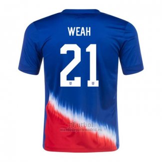 Camiseta Estados Unidos Jugador Weah Segunda 2024