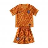 Camiseta Estados Unidos Portero Nino 2024 Naranja