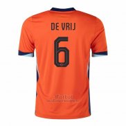 Camiseta Paises Bajos Jugador De Vrij Primera 2024