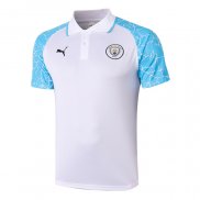 Camiseta Polo del Manchester City 2020-2021 Blanco