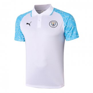 Camiseta Polo del Manchester City 2020-2021 Blanco