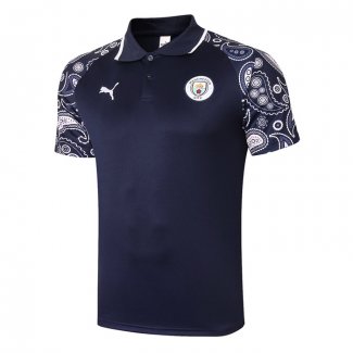 Camiseta Polo del Manchester City 2020-2021 Azul