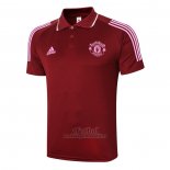 Camiseta Polo del Manchester United 2020-2021 Rojo