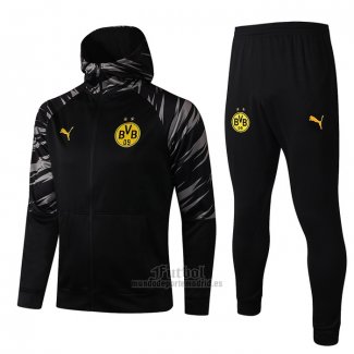 Chandal con Capucha del Borussia Dortmund 2021 Negro