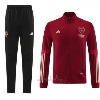 Chandal de Chaqueta del Arsenal 2023-2024 Rojo