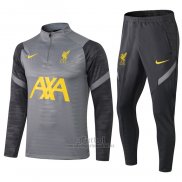 Chandal de Sudadera del Liverpool Nino 2021-2021 Gris