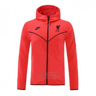 Chaqueta con Capucha del Liverpool 2021-2022 Rojo