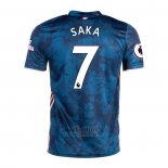 Camiseta Arsenal Jugador Saka Tercera 2020-2021