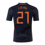 Camiseta Paises Bajos Jugador F.De Jong Segunda 2020-2021