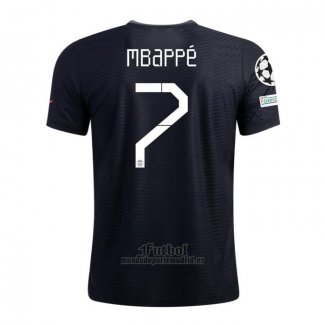 Camiseta Paris Saint-Germain Jugador Mbappe Tercera 2021-2022