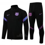 Chandal de Chaqueta del Barcelona Nino 2021-2021 Negro