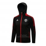 Chaqueta con Capucha del Manchester United 2021-2022 Negro